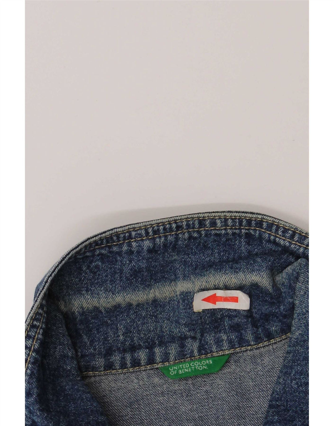 Jachetă de blugi pentru femei Benetton UK 10 Small Blue
