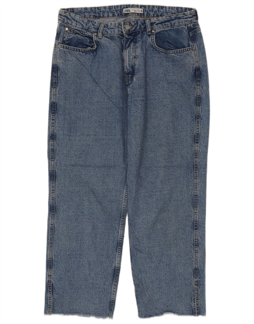 Blugi largi dama ZARA EU 42 Large W32 L27 Albastru