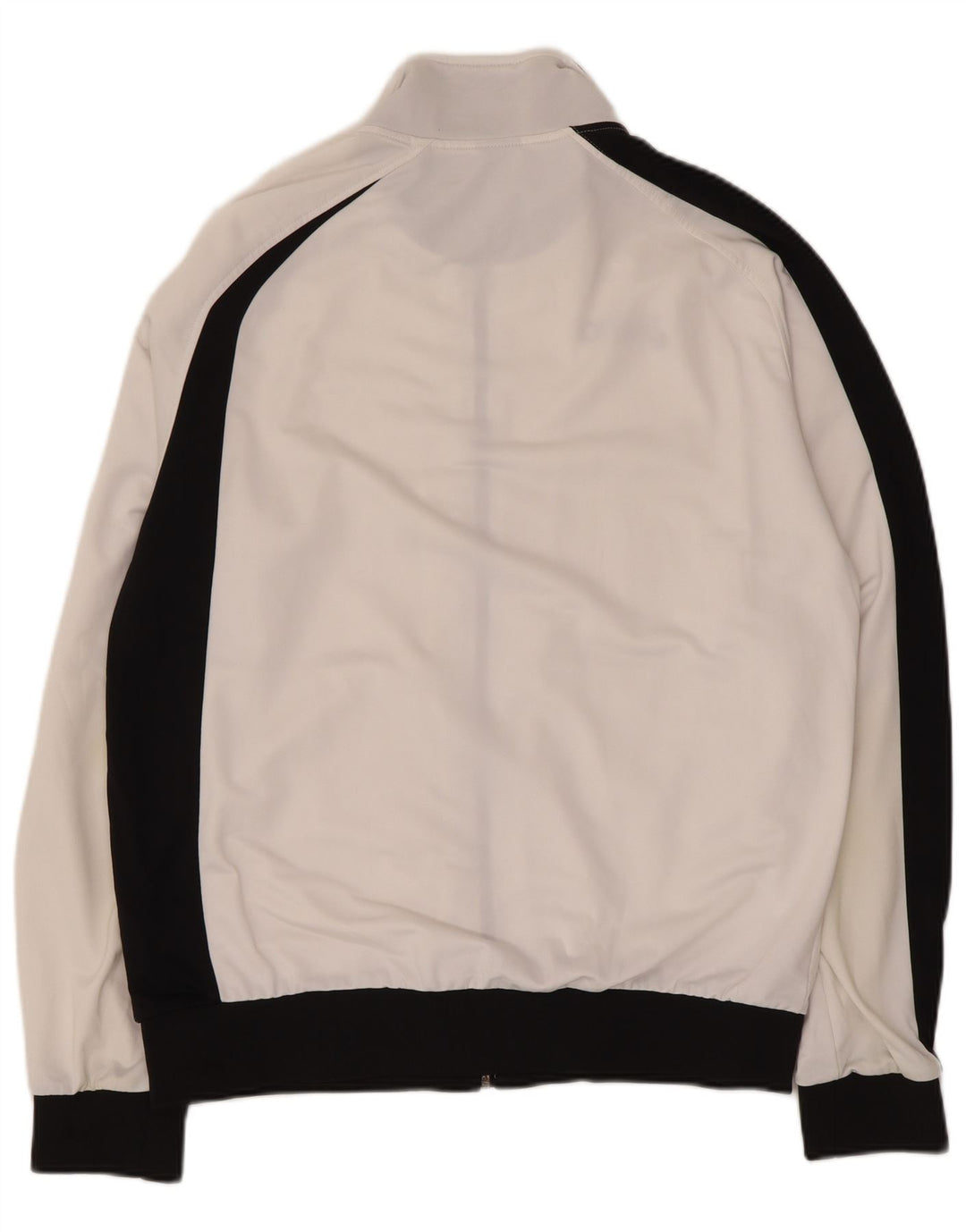 Jachetă de top pentru trening grafic Asics pentru femei UK 18 XL, alb, bloc de culoare