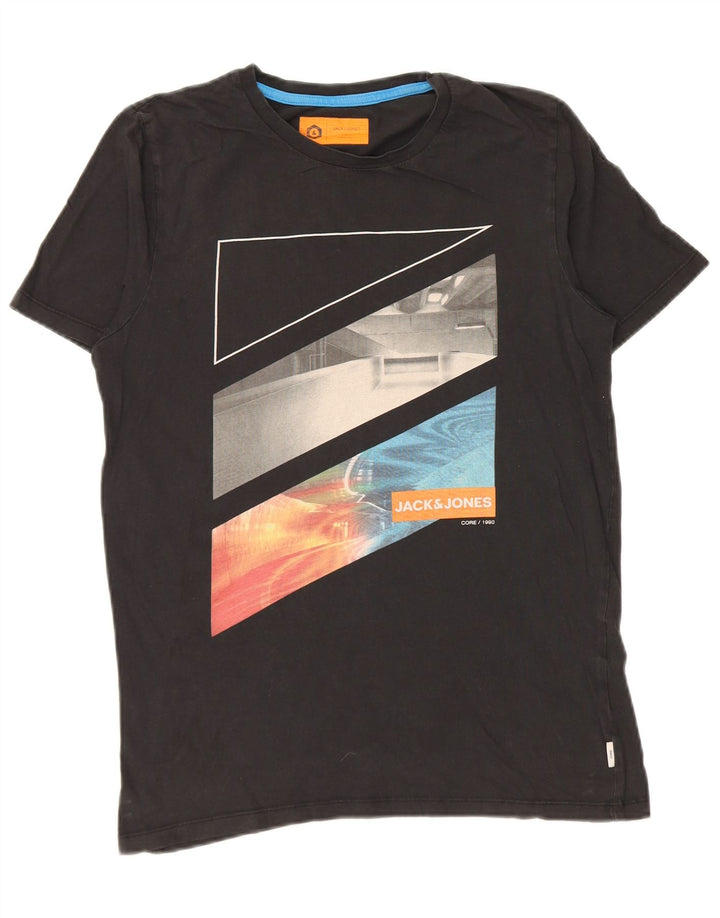 Tricou grafic Jack & Jones pentru bărbați Top mic negru