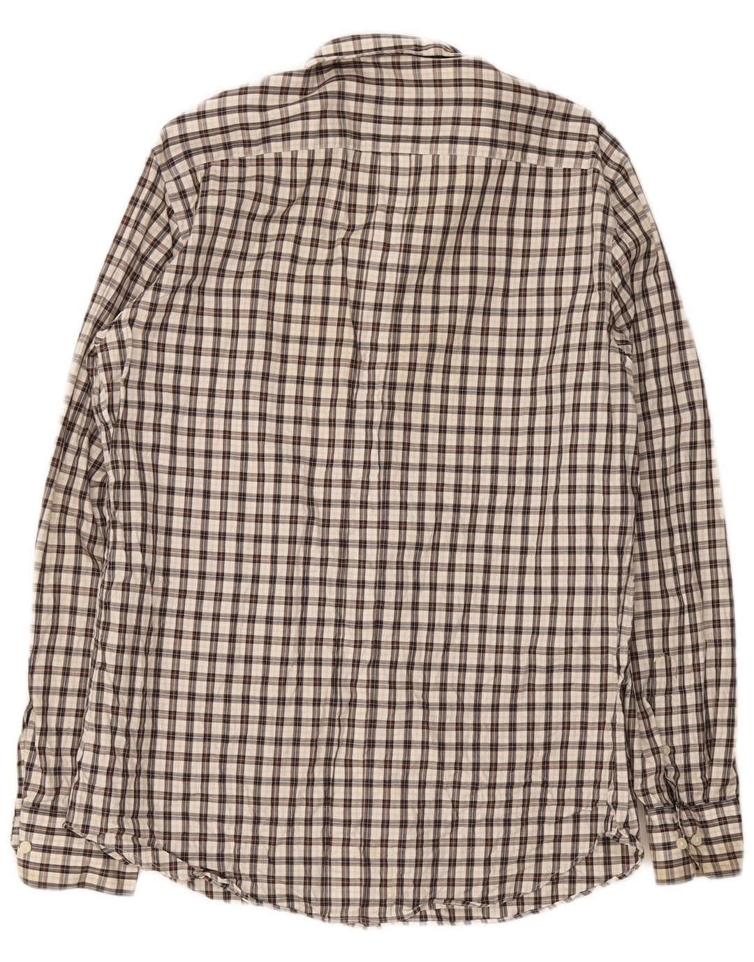 Cămașă de flanel pentru bărbați Massimo Dutti, cu carouri mari, maro