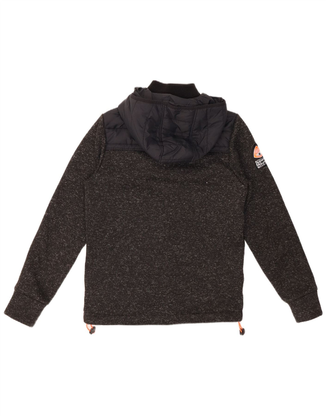 SUPERDRY Jachetă căptușită cu glugă pentru bărbați UK 38 Medium Black Colorblock Nylon