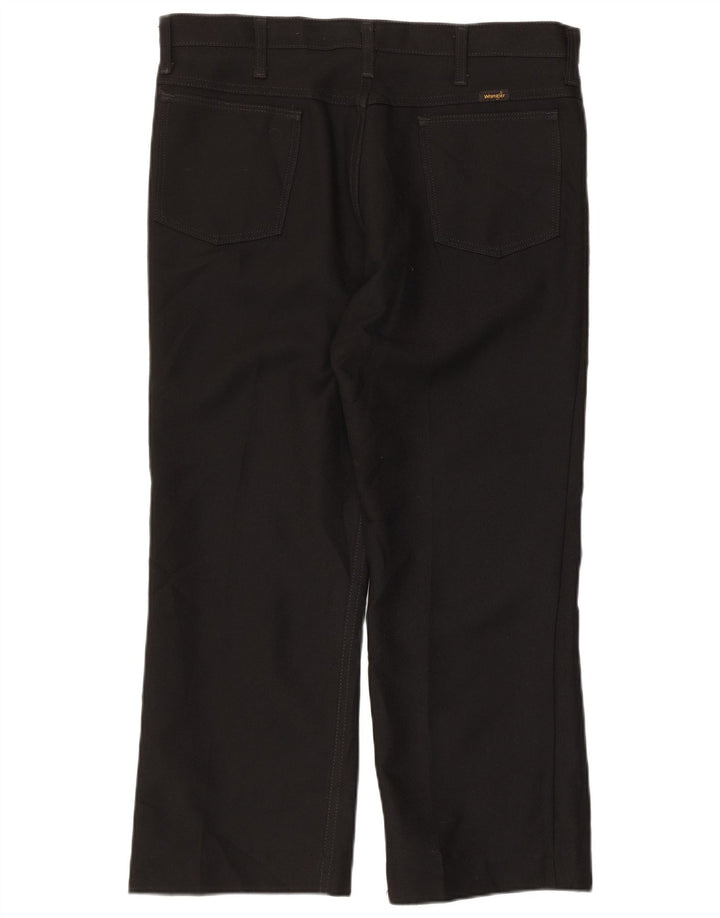 Pantaloni casual drepti pentru bărbați WRANGLER W36 L26 Poliester negru