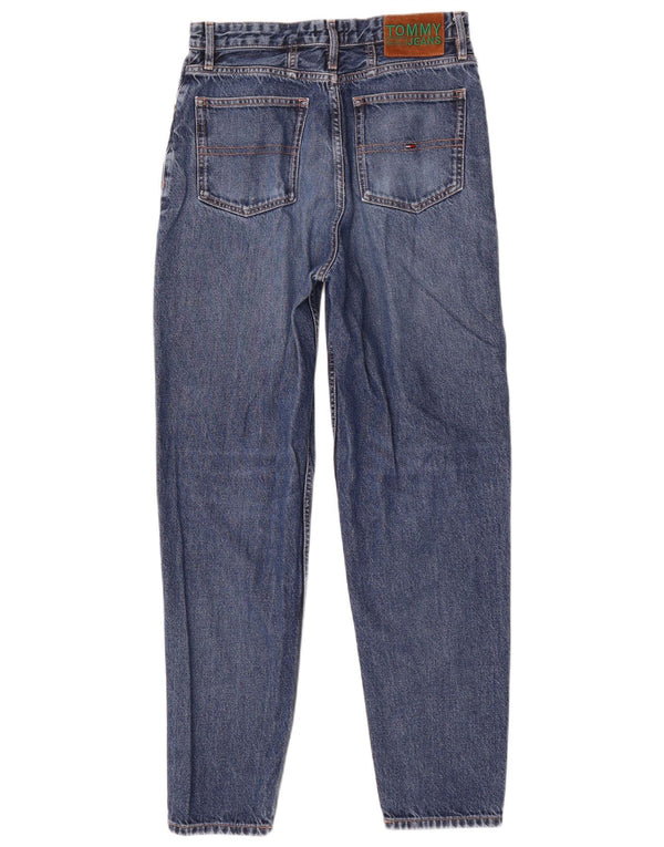 Blugi conici pentru femei Tommy Hilfiger W28 L30 bumbac albastru