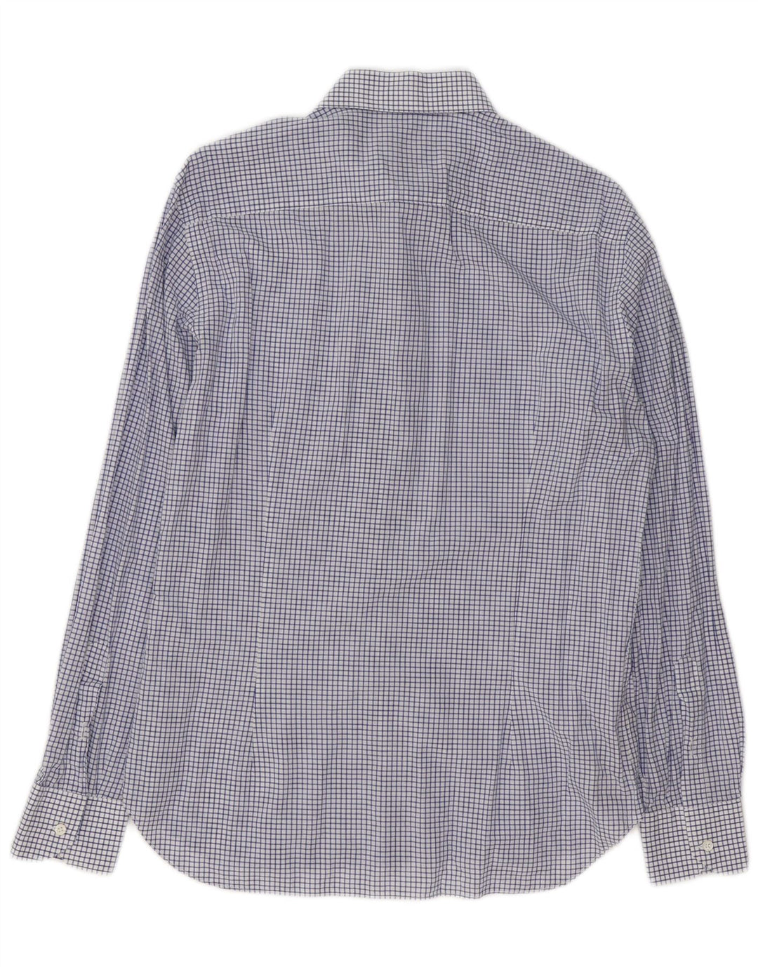 Cămașă Massimo Dutti pentru bărbați Mărimea 42 16 1/2 Mare Bumbac cu check albastru