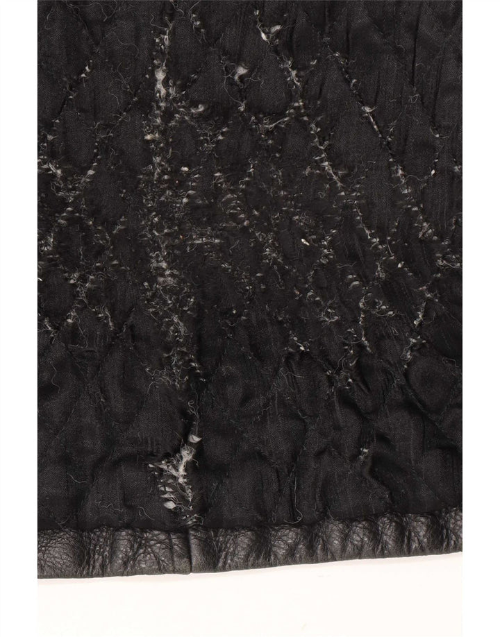 Jachetă din piele pentru bărbați Angelo Litrico XL Black Classic