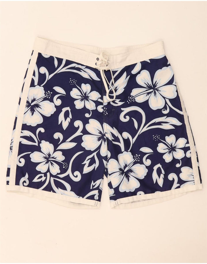 Sundek Pantaloni scurți de baie pentru bărbați, mari, albastru, poliester floral