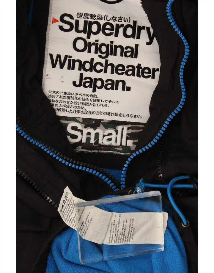 Jachetă Windbreaker cu glugă Superdry pentru femei UK 10 Small Black