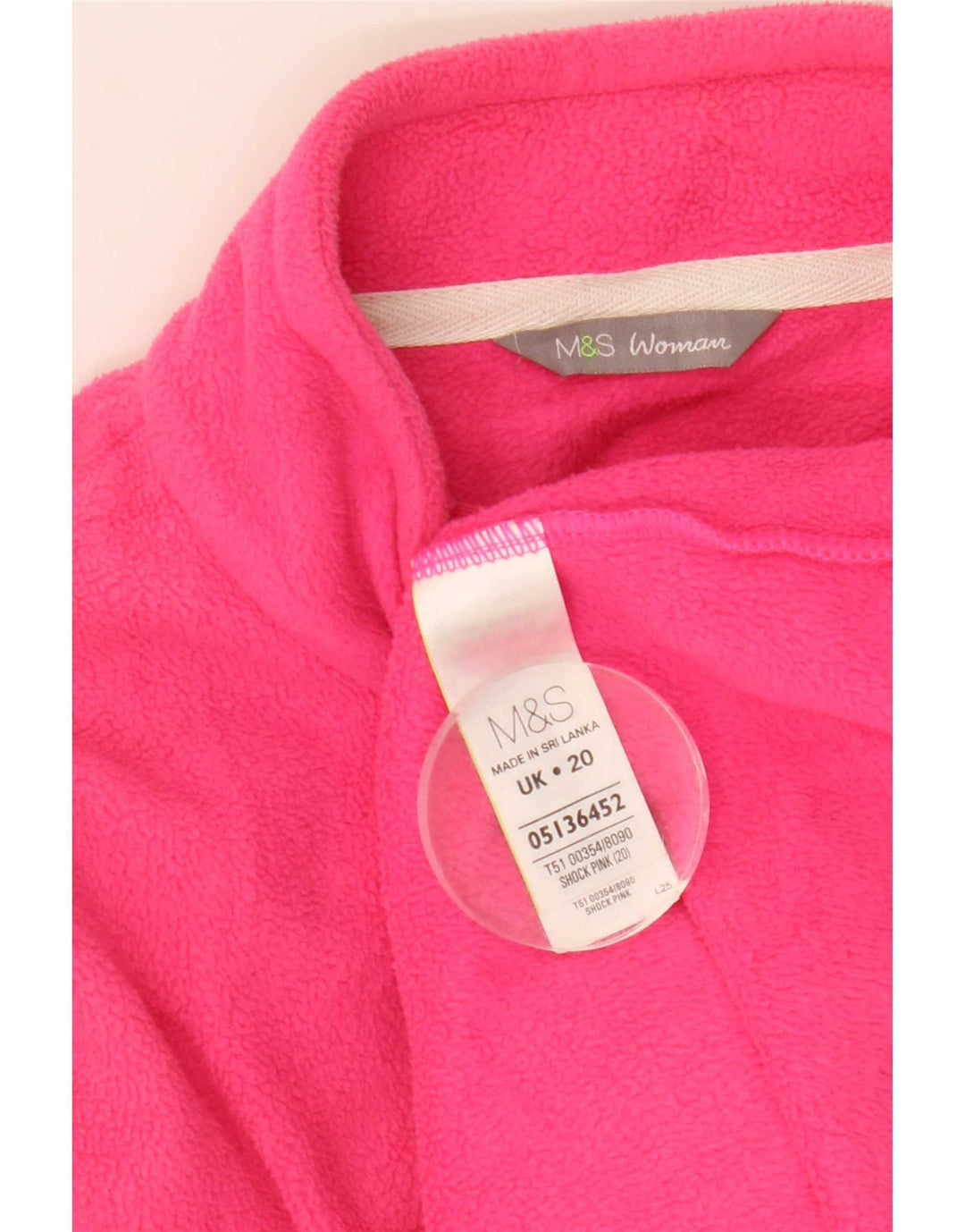 Jachetă fleece pentru femei Marks & Spencer UK 20 2XL roz poliester
