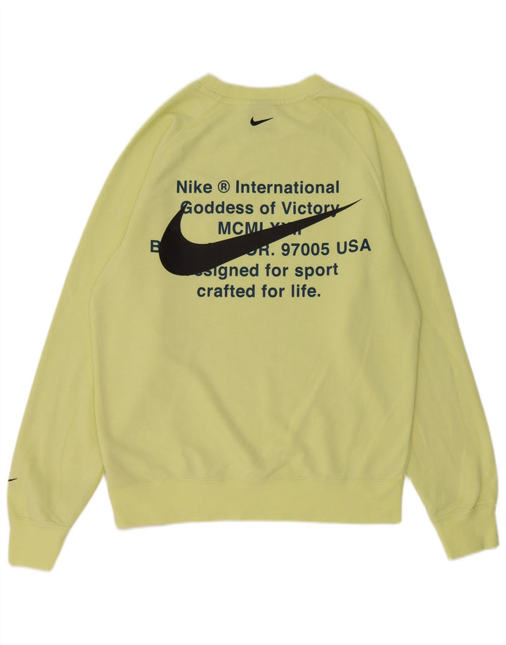 Hanorac grafic pentru bărbați Nike Pulover mic, galben, bumbac