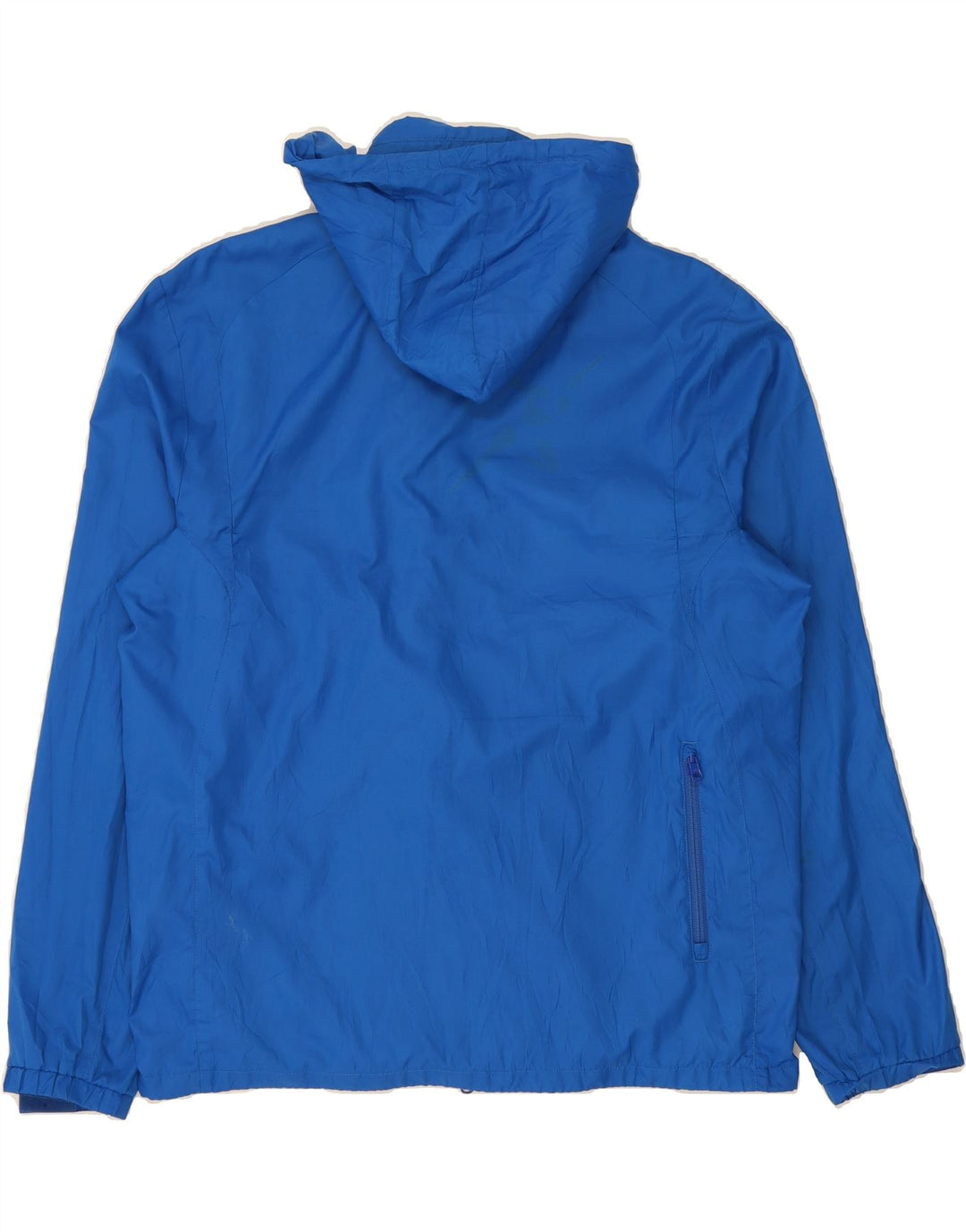 PUMA Mens Hooded Rain Jacket UK 40 Large Blue Polyester Vintage Puma and Second-Hand Puma from Messina Hembry 