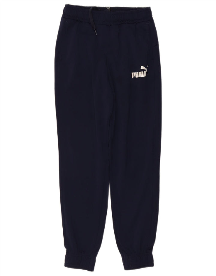 PUMA Băieți Pantaloni de trening Pantaloni de jogging 9-10 ani Poliester bleumarin