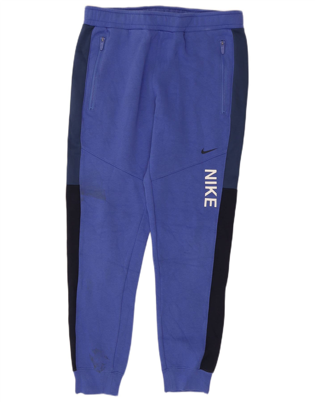 Pantaloni de trening pentru bărbați Nike Pantaloni de jogging, albastru mediu, bumbac color bloc