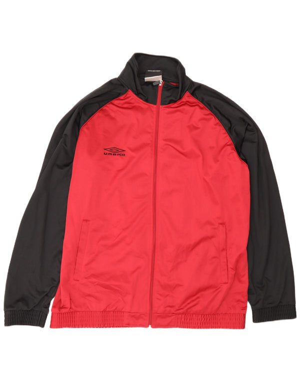 Jachetă de trening pentru bărbați Umbro UK 47/49 2XL Poliester color bloc roșu