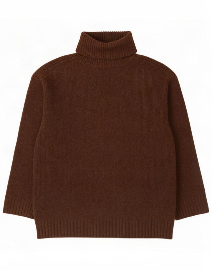 Marks & Spencer Pulover cu gât rulat pentru femei UK 14 Maro mediu