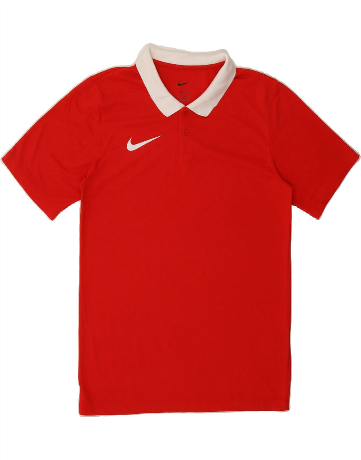 NIKE Mens Dri Fit Polo Shirt Small Red Polyester Vintage Nike and Second-Hand Nike from Messina Hembry 