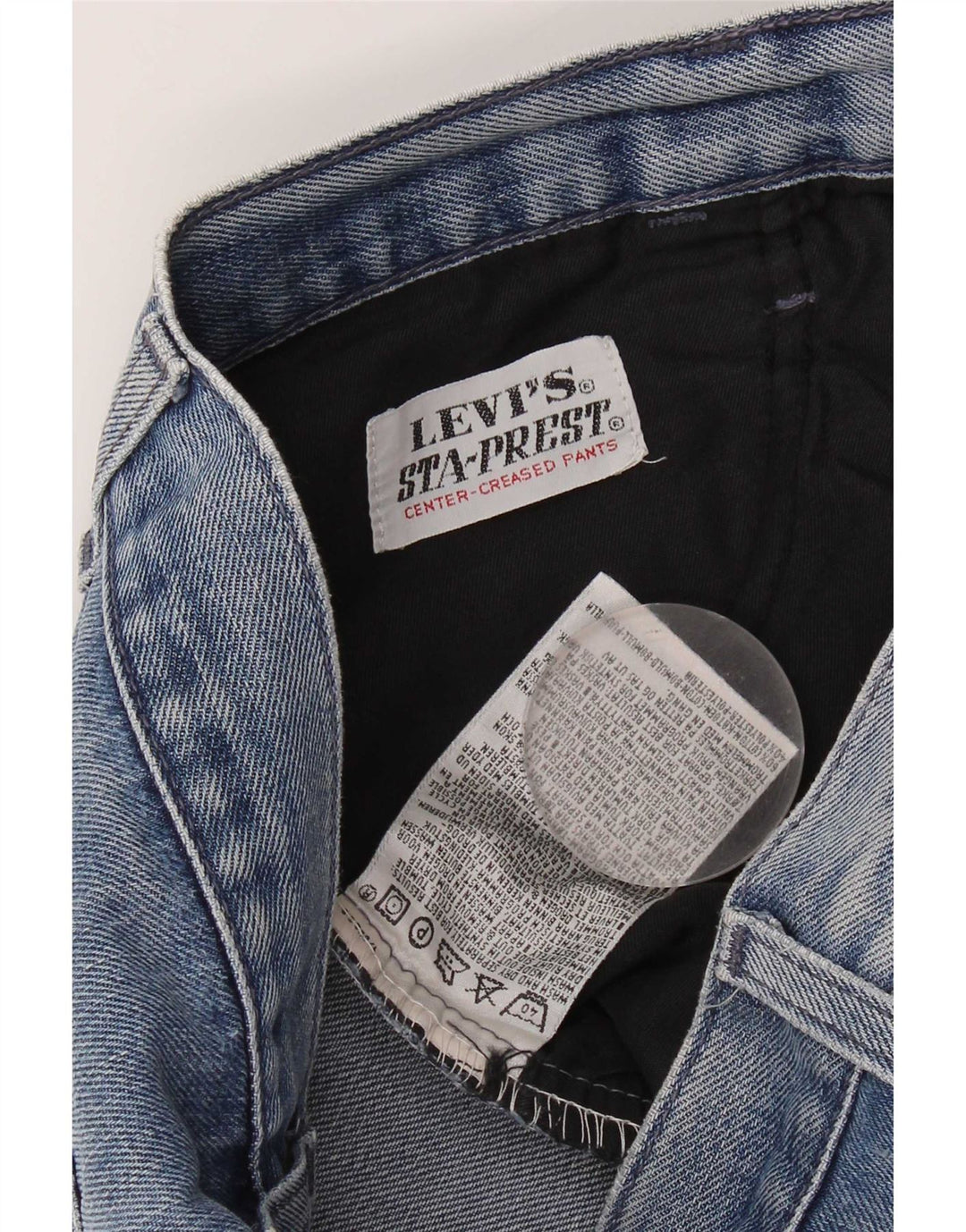 Blugi drepți distressed pentru femei Levi's W28 L32 Bumbac albastru
