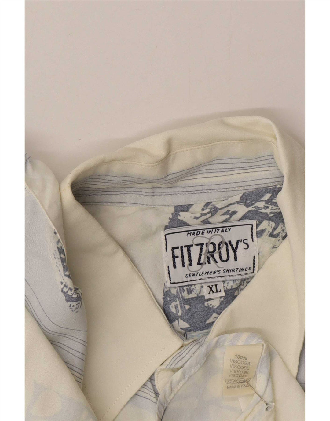Cămașă pentru bărbați Fitzroy XL Blue Paisley Viscose
