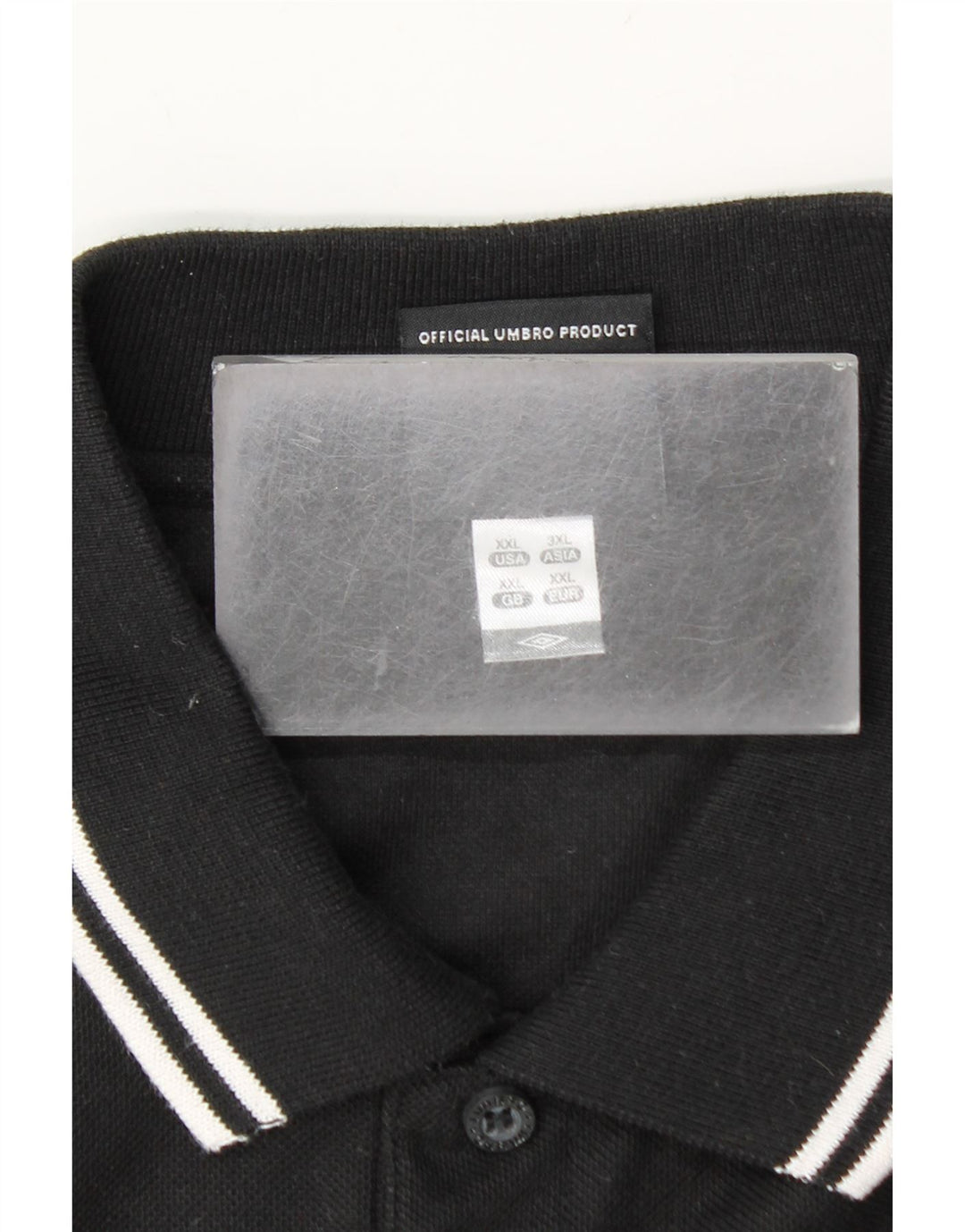 Tricou polo Umbro pentru bărbați 2XL poliester negru