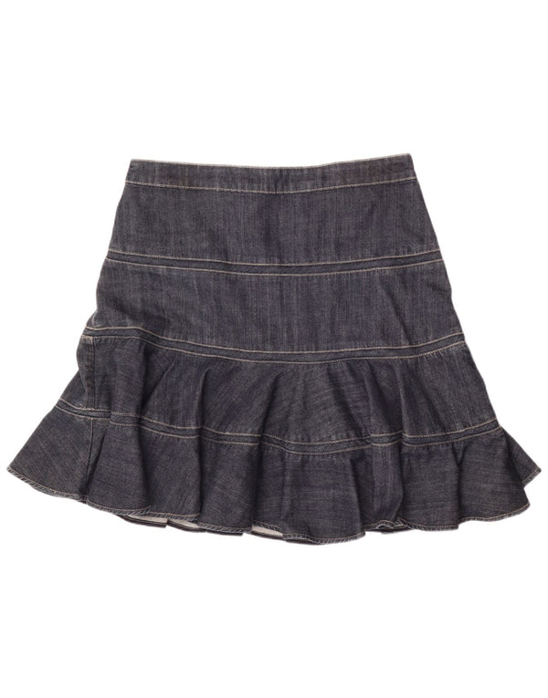 Fusta de blugi pentru femei Karen Millen W34 mare bumbac bleumarin