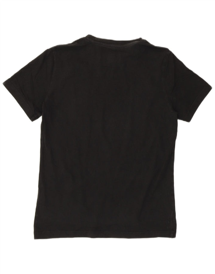 Tricou grafic Puma pentru bărbați Top mic, negru, bumbac cu dungi