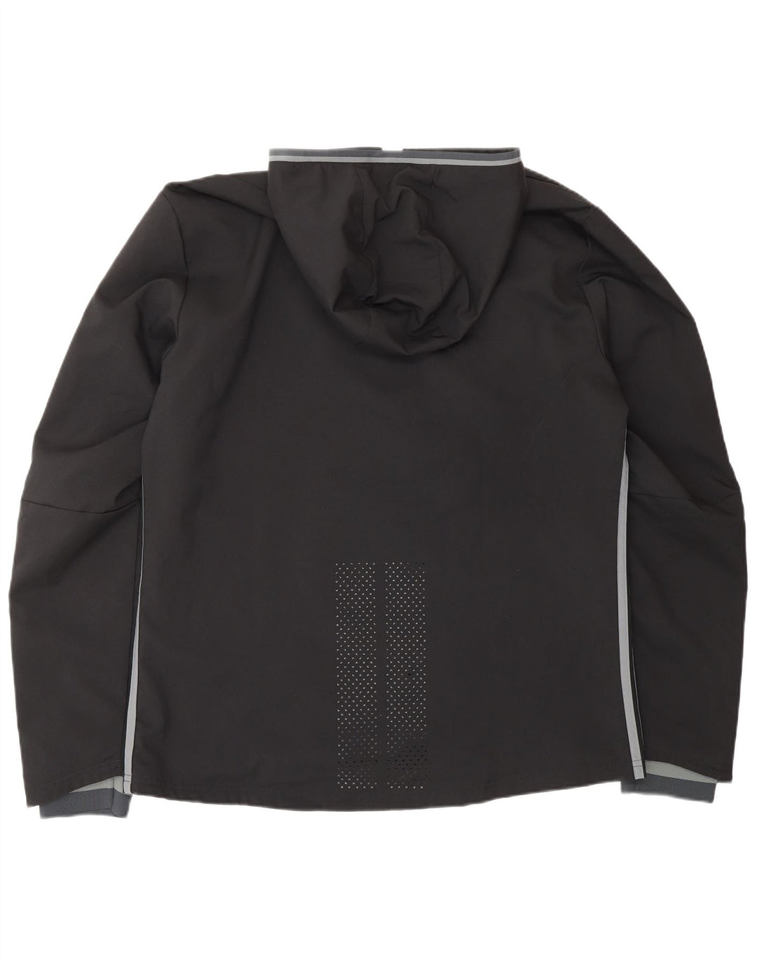 Jachetă de trening Climacool cu glugă ADIDAS pentru bărbați, poliester negru mare