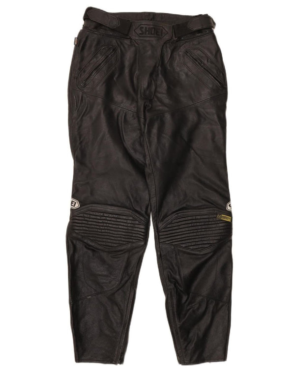 Pantaloni din piele de motociclist pentru femei Shoei EU 42 Medium W28 L21 Piele neagră