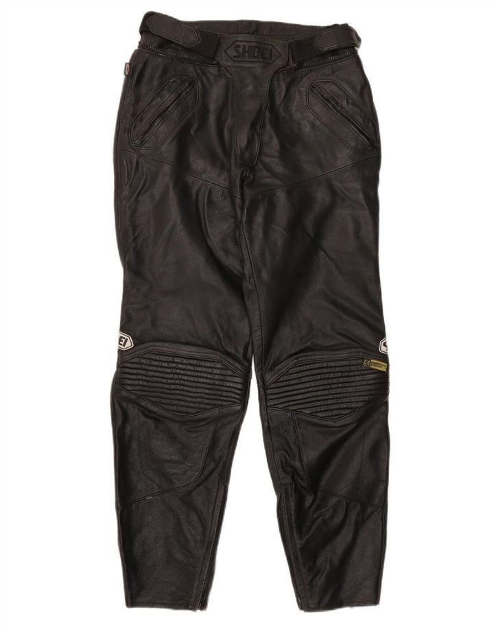 Pantaloni din piele de motociclist pentru femei Shoei EU 42 Medium W28 L21 Piele neagră