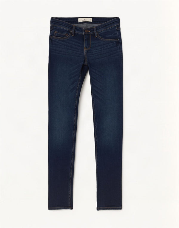 Blugi skinny pentru femei Hollister US 3 Small W26 L29 Bumbac bleumarin