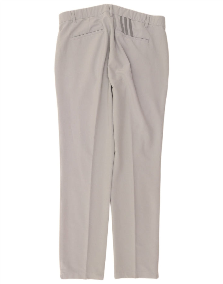 Pantaloni chino drepți pentru bărbați Adidas W36 L34 poliester gri