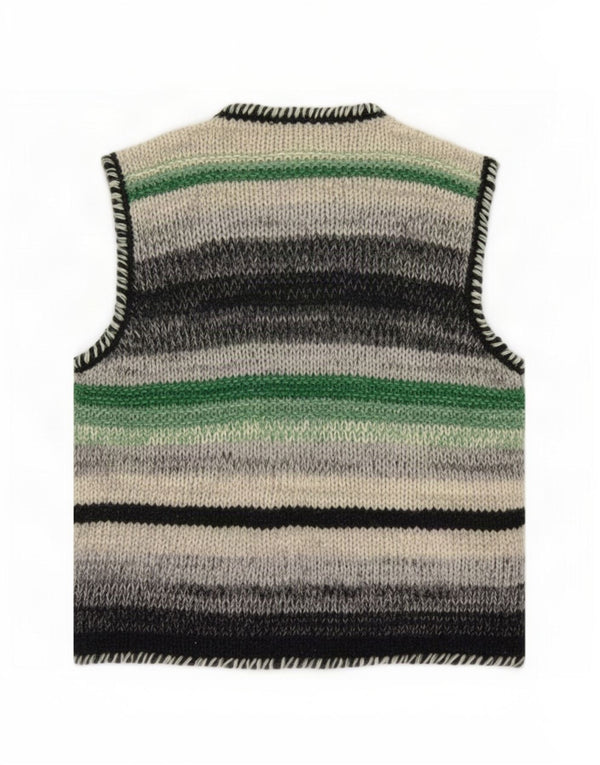 Pulover Cardigan fără mâneci Benetton pentru femei UK 12 Medium Multicolor
