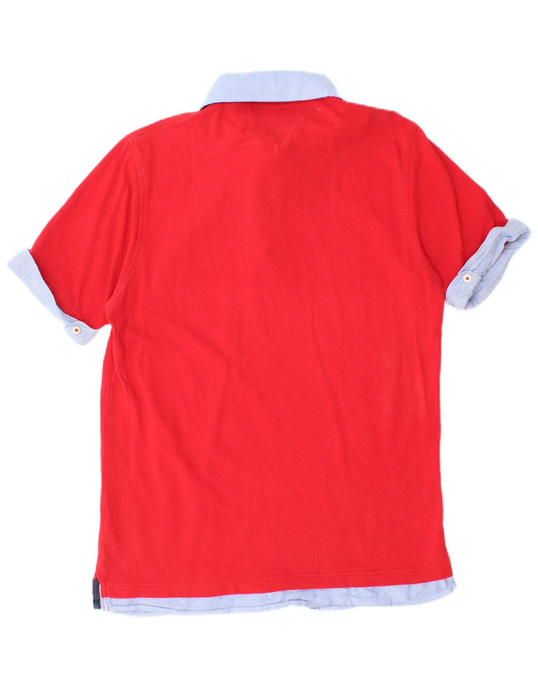 Tricou polo TOMMY HILFIGER pentru bărbați, bumbac roșu mare