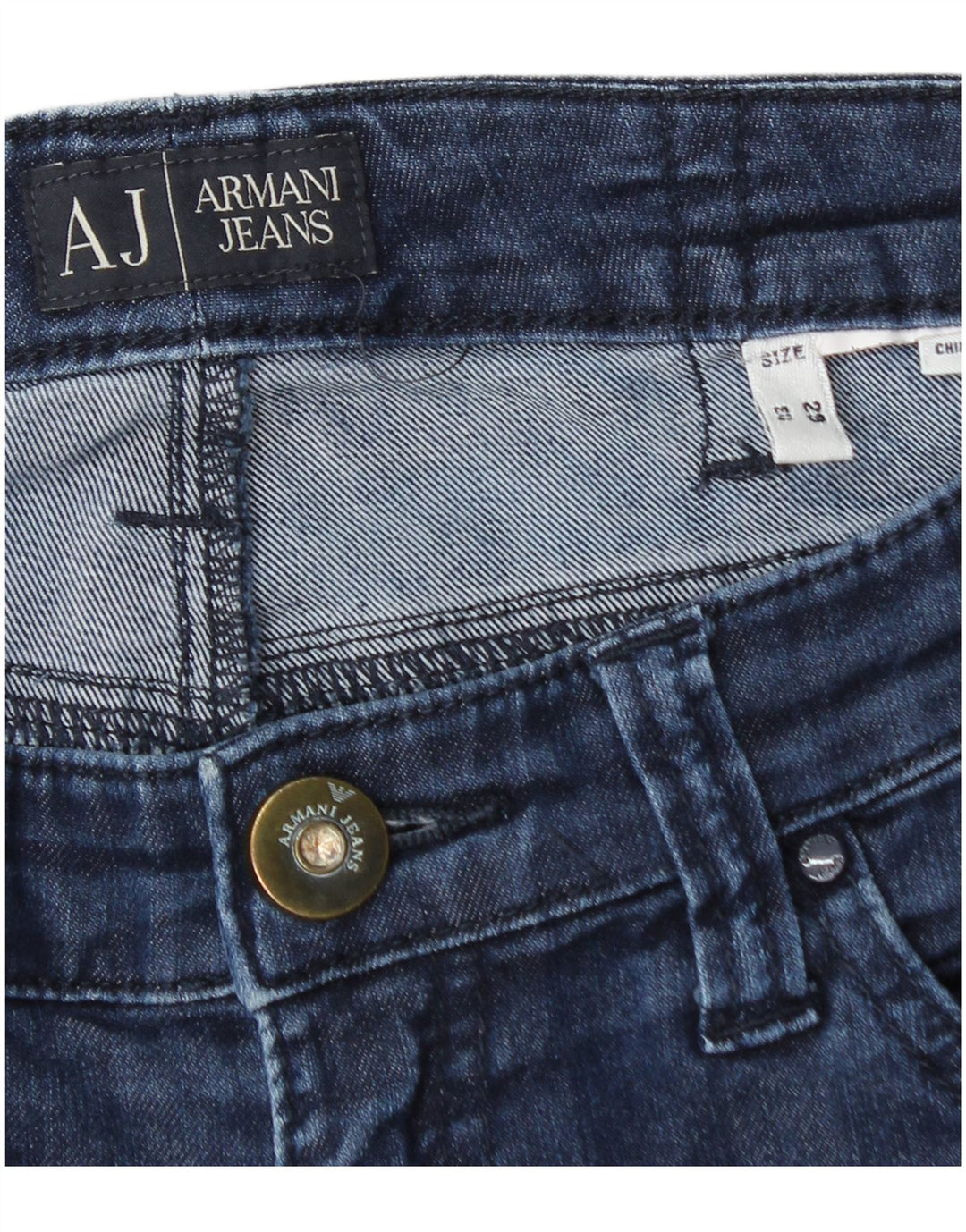 Blugi drepti pentru femei Armani W29 L28 bleumarin