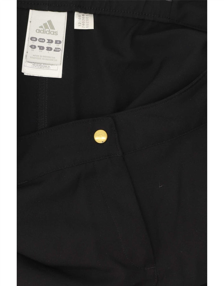Pantaloni scurți casual Adidas pentru femei UK 12 Medium W32 Poliester negru