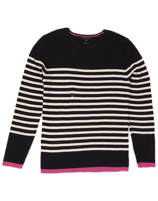 Massimo Dutti Pulover pentru fete cu gât barcă 12-13 ani XL bleumarin