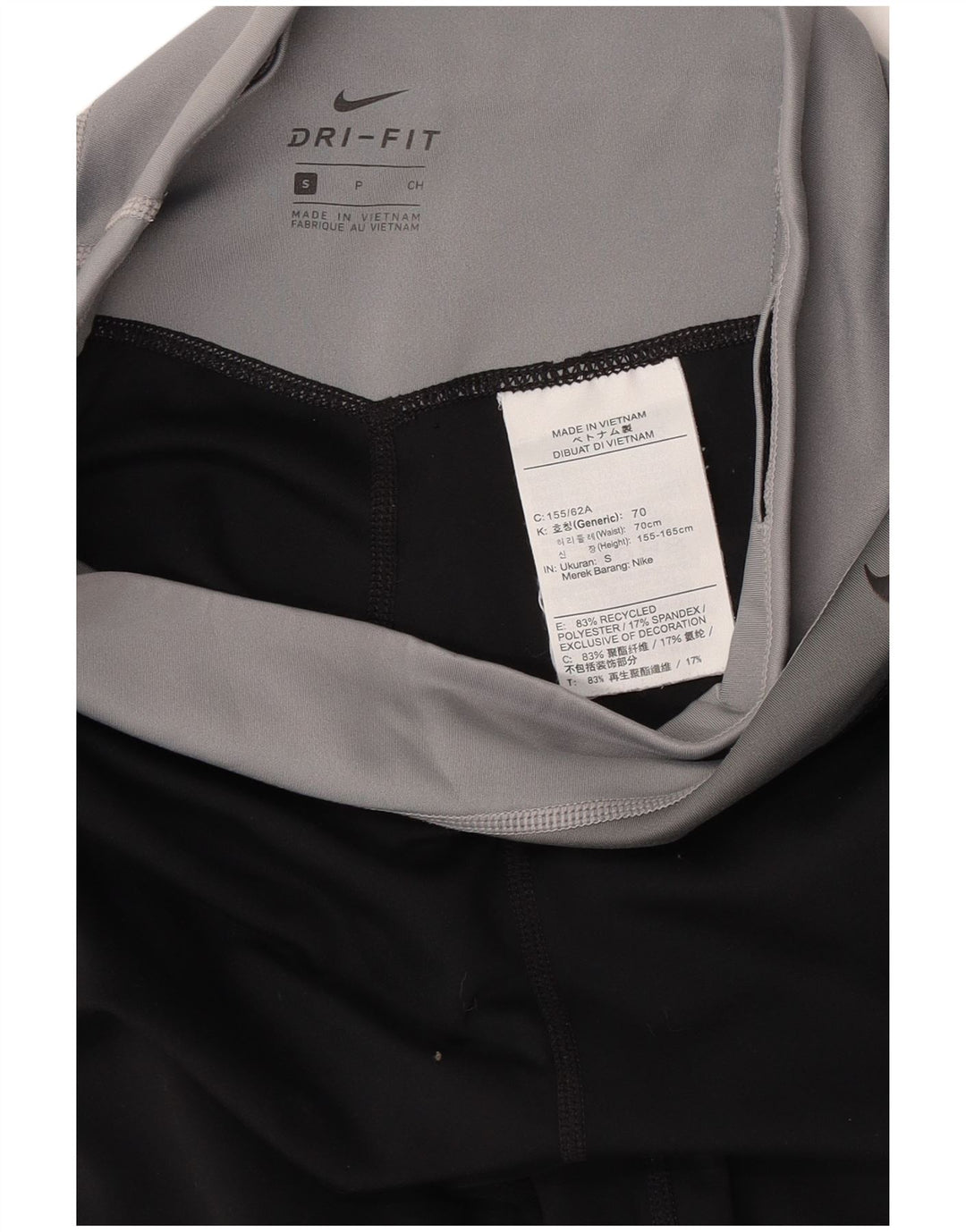 Leggings crop grafic Dri Fit NIKE pentru femei UK 8, negru, color block