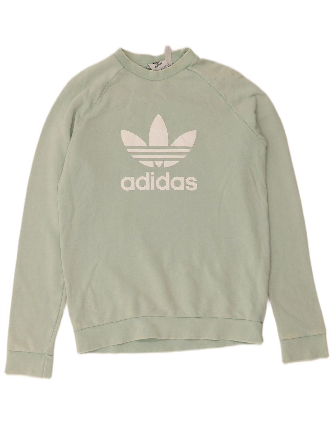 Hanorac grafic pentru bărbați Adidas Jumper mic din bumbac turcoaz