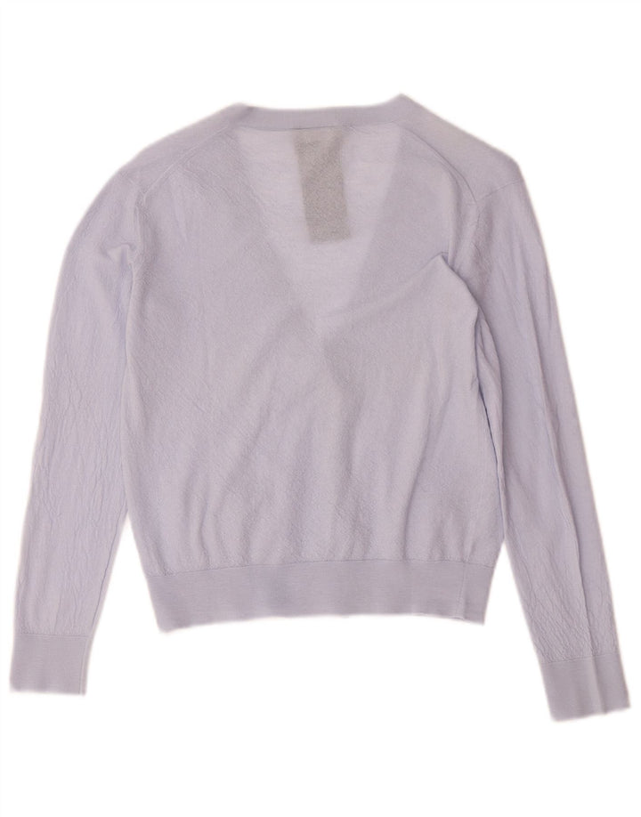 Pulover cardigan crop pentru femei Giorgio Armani IT 42 Lână violet mediu