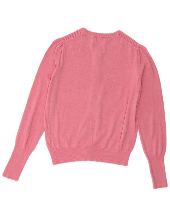 Pulover cardigan pentru femei Marks & Spencer UK 8 mic roz viscoză