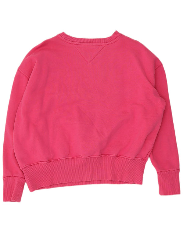 Pulover pentru damă Tommy Hilfiger, cu grafică supradimensionată, UK 10, roz mic