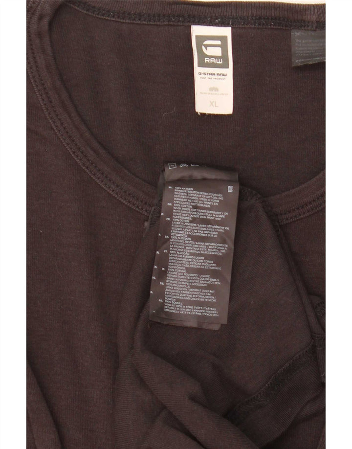 G-Star Top pentru bărbați cu mânecă lungă XL, bumbac negru