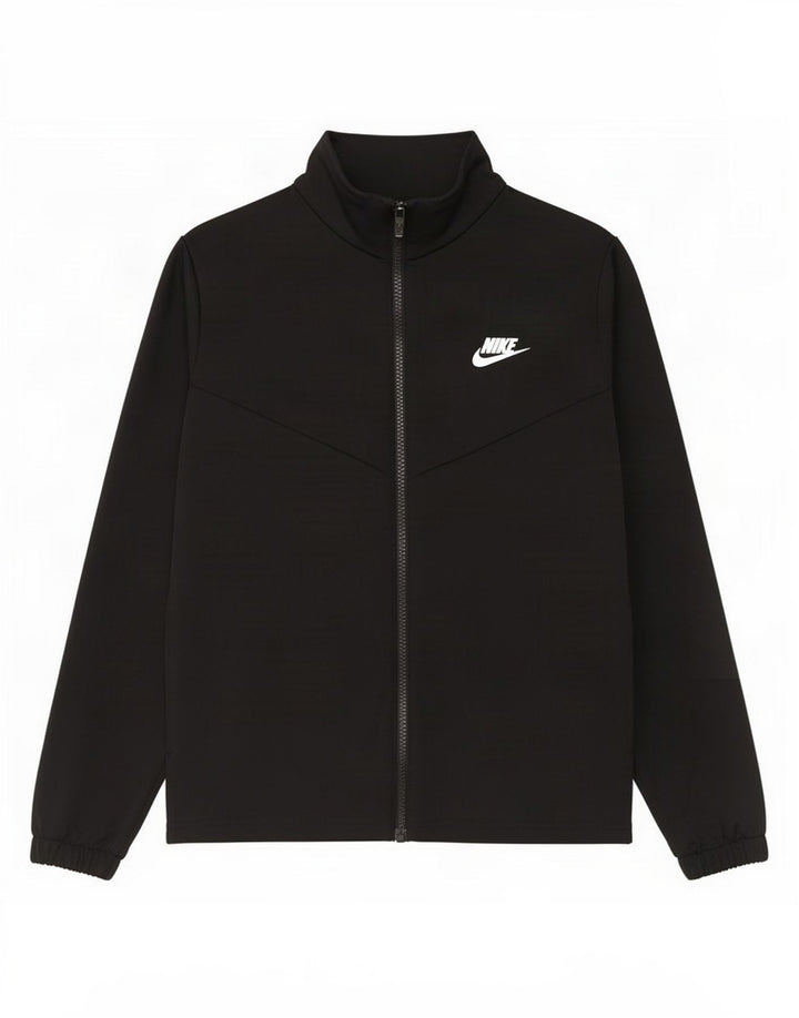 Jachetă de top pentru trening grafic Nike pentru băieți 12-13 ani, mare, negru, poliester
