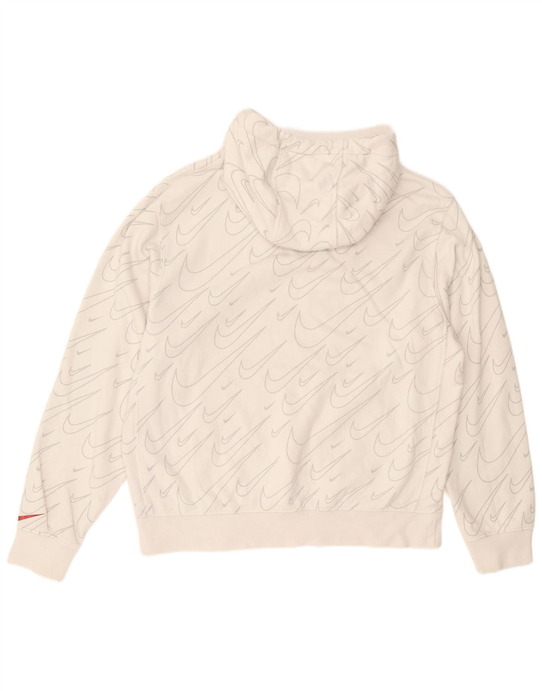 Pulover Nike pentru bărbați, cu capota, alb, mediu, bumbac