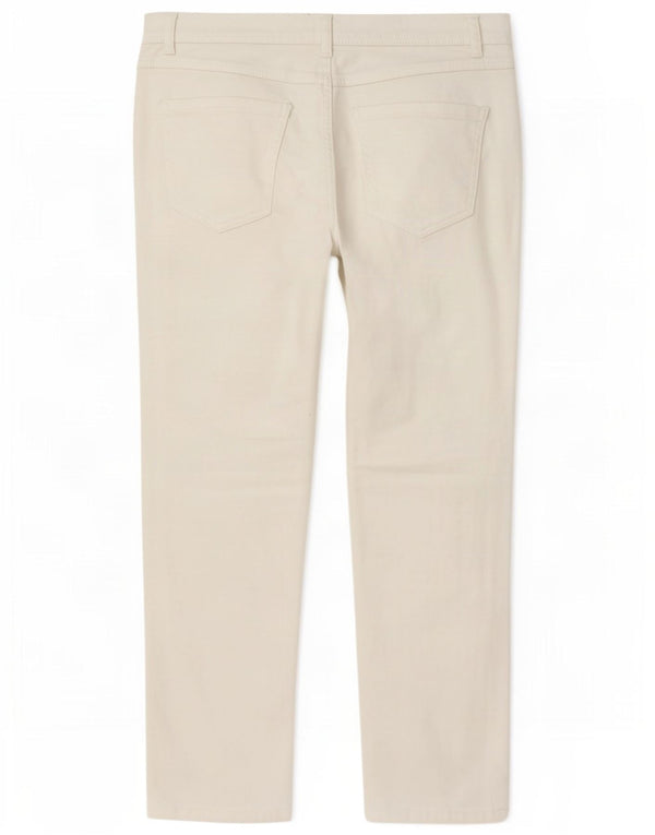 Blugi drepti pentru femei M&Co UK 18 XL W40 L28 Bumbac alb