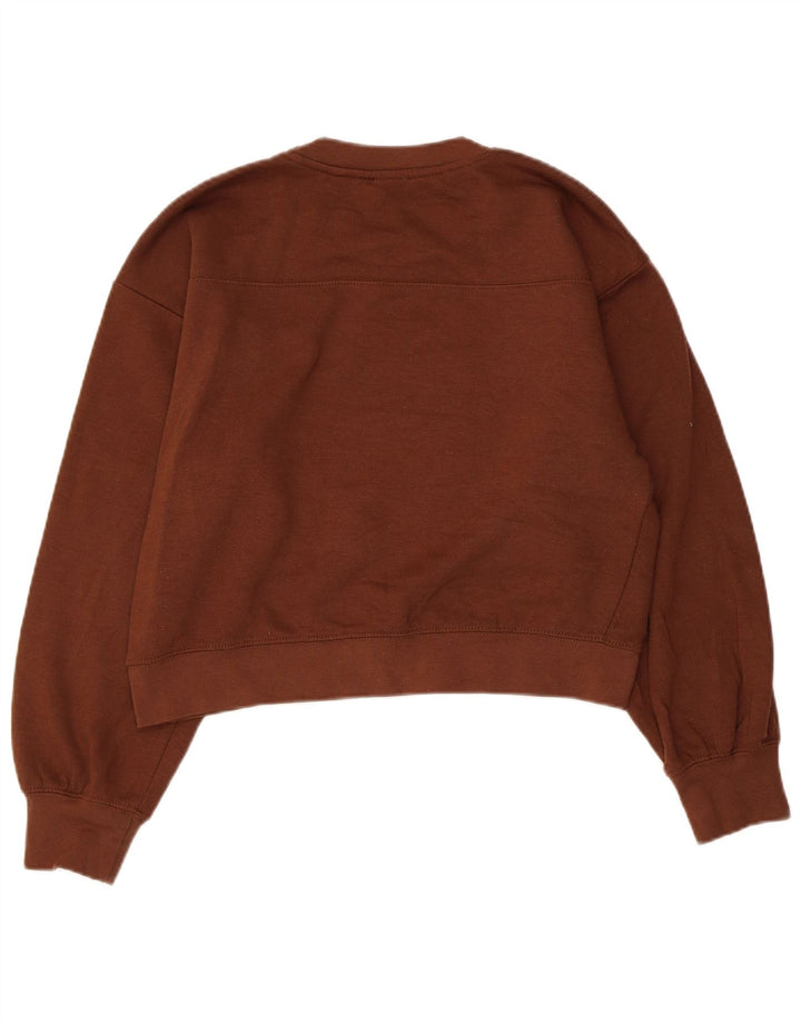 Pulover pentru damă ZARA Crop Oversized Pulover UK 10 Mic Maro