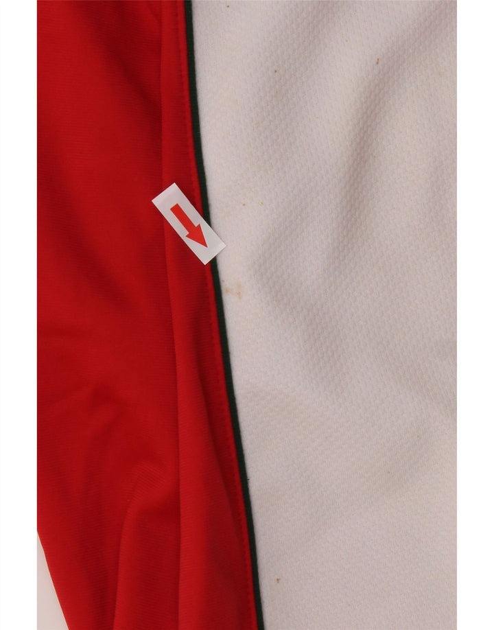 Pantaloni de trening Vintage pentru femei IT 40 Poliester color bloc roșu mic