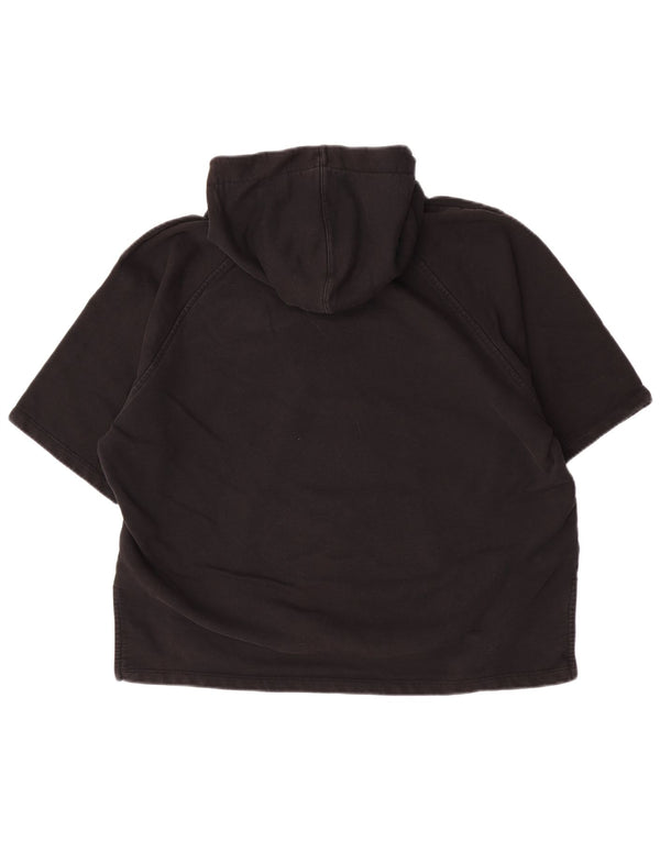 Pulover supradimensionat cu mânecă scurtă pentru femei Barbour UK 14 mare negru