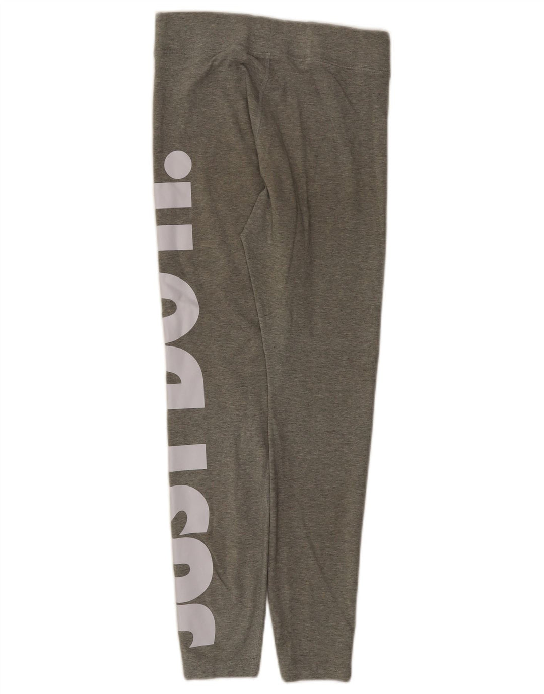 Leggings grafic Nike pentru femei UK 12, bumbac gri mediu
