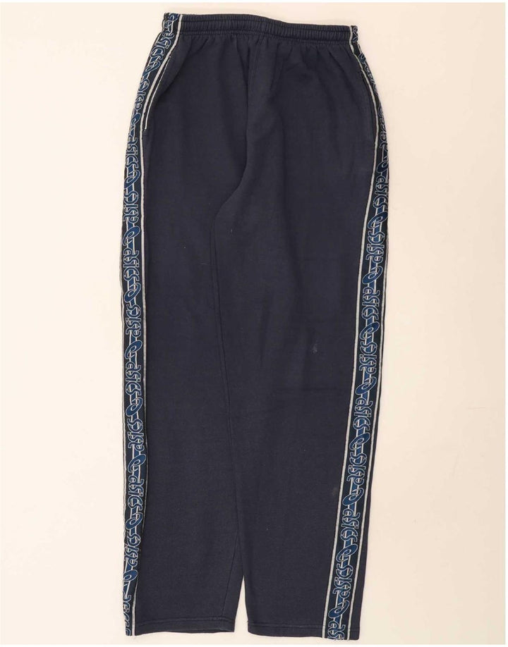Pantaloni de trening grafic Asics pentru bărbați, medii, bleumarin, în dungi