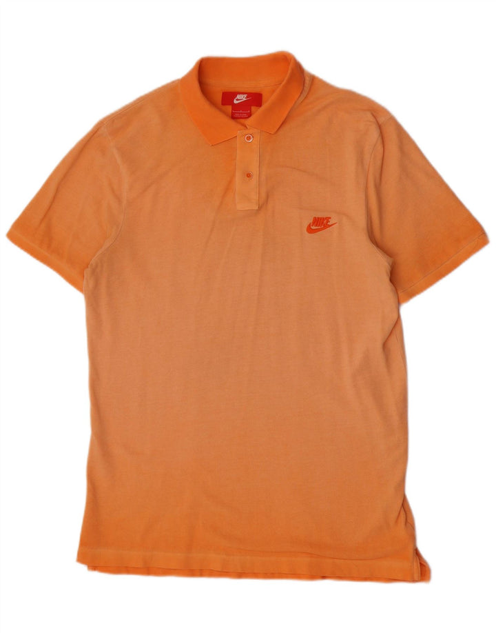Tricou polo Nike pentru bărbați, mare portocaliu, bumbac